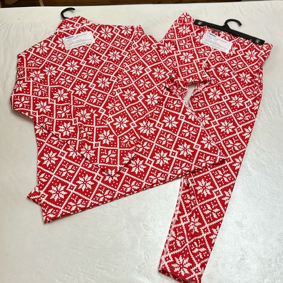 PolarMax (3) BASELAYER SET - Red Snowflake print - Picture 10 of 11